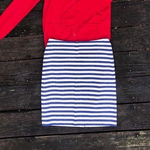 Talbots striped skirt